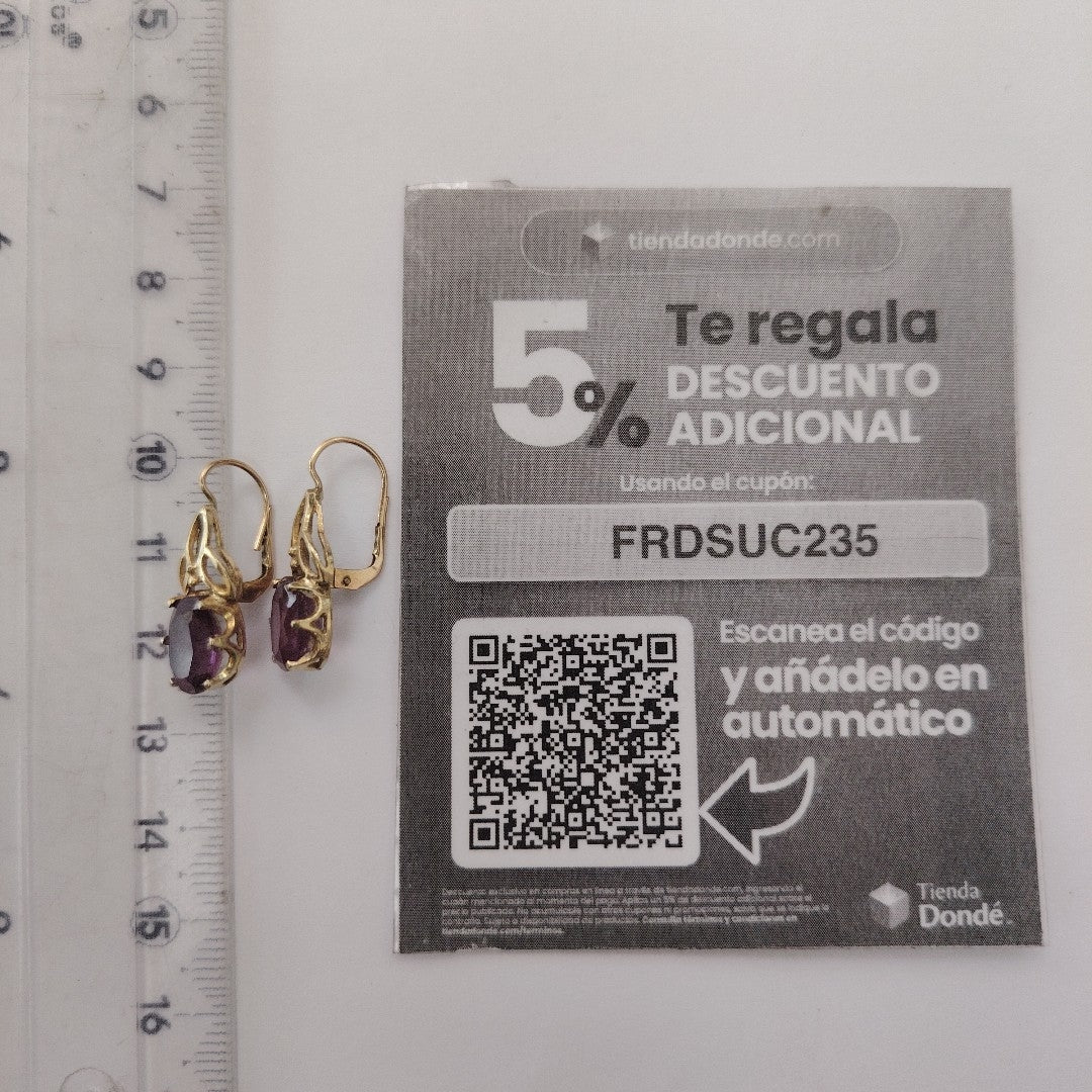 ARETES PAR ORO 10 K 3,50 GRMS (SEMINUEVO)