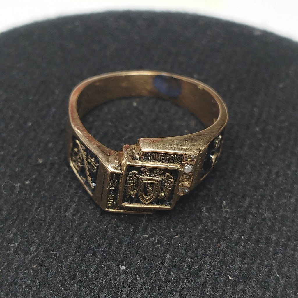 ANILLO DE GRADUACIÓN ORO 14 K 6.9 GRMS (SEMINUEVO)