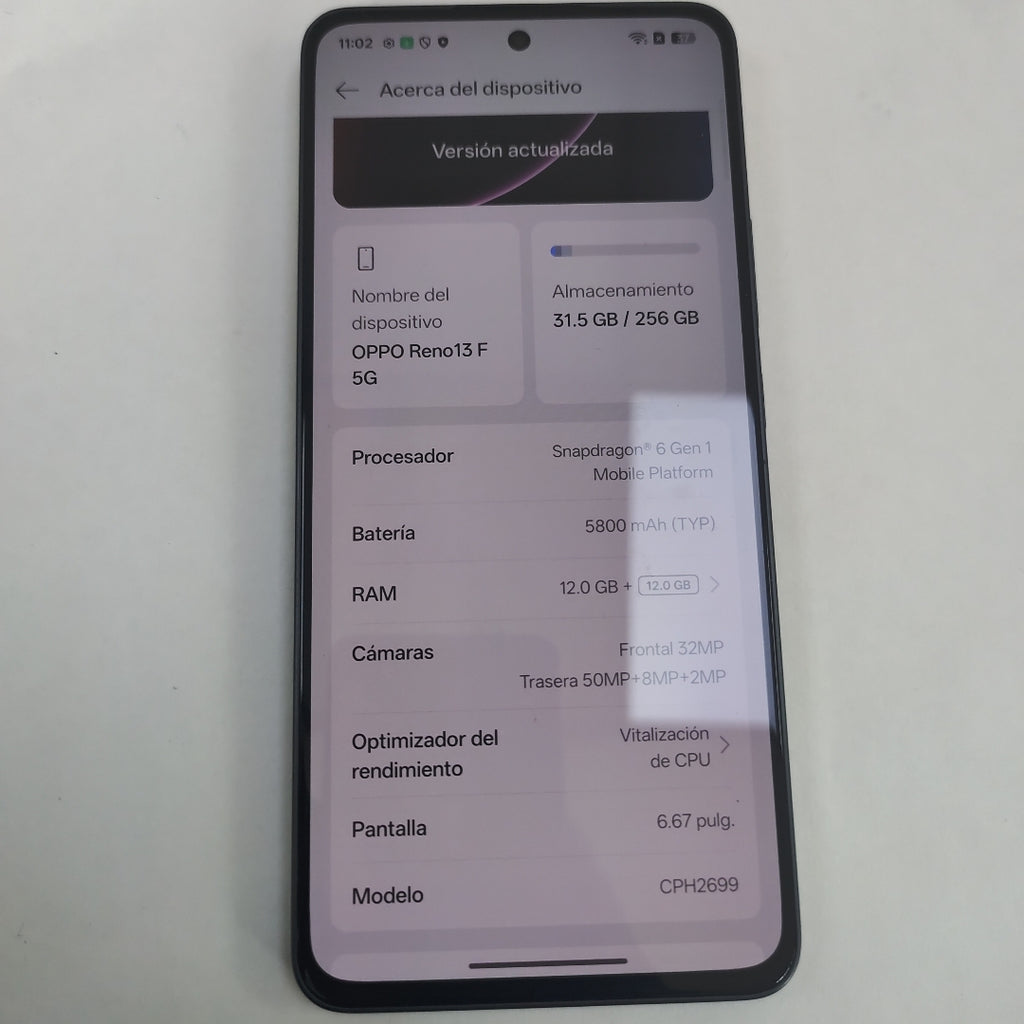 CELULAR OPPO RENO 13F 5G CPH2699 (2025) 256 GB 12 GB RAM (SEMINUEVO)