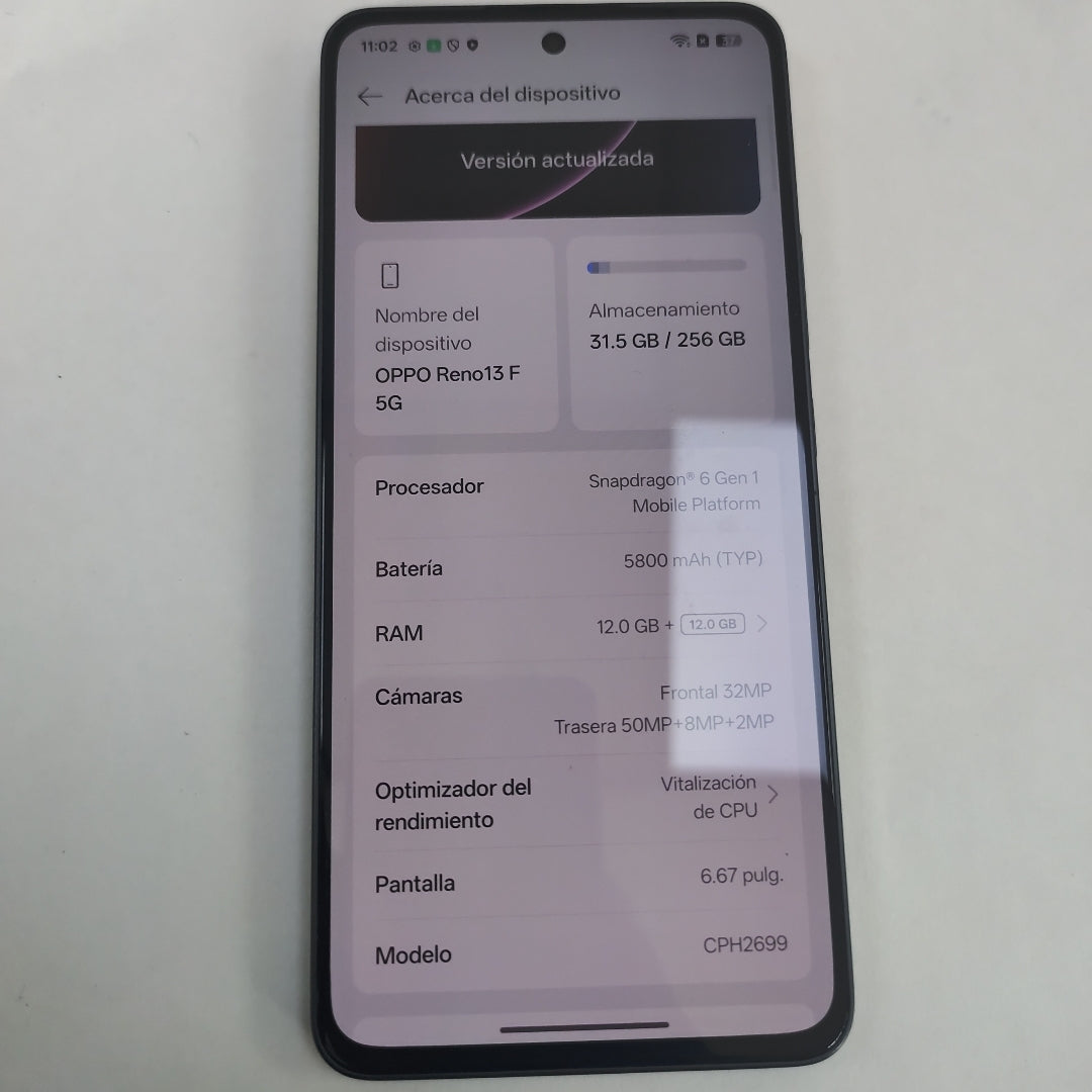 CELULAR OPPO RENO 13F 5G CPH2699 (2025) 256 GB 12 GB RAM (SEMINUEVO)