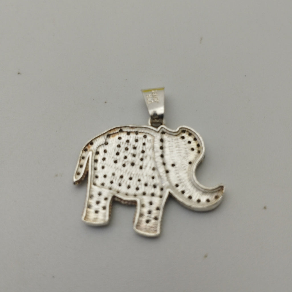 DIJE ELEFANTE C/CIRCONIAS PLATA .925 5.5 GR (NUEVO)