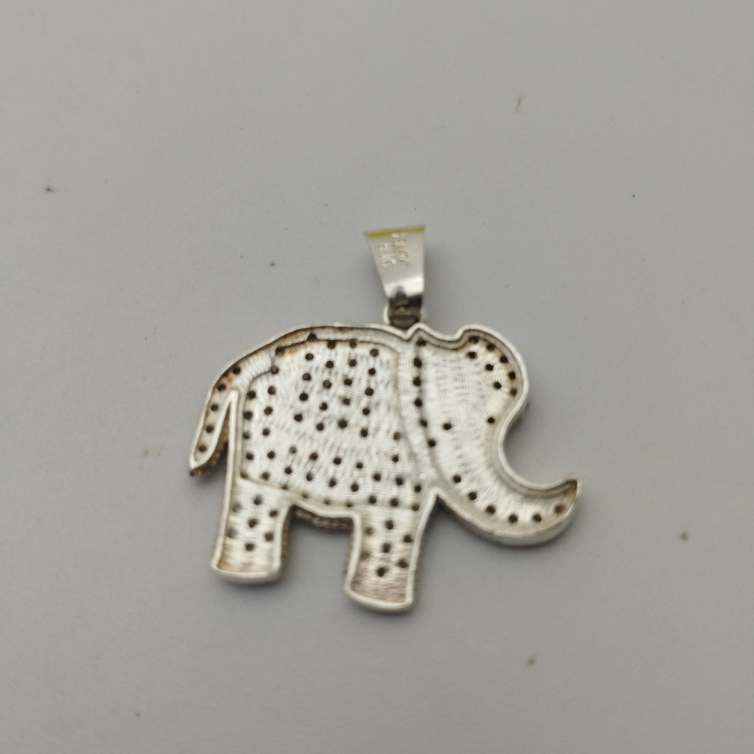 DIJE ELEFANTE C/CIRCONIAS PLATA .925 5.5 GR (NUEVO)