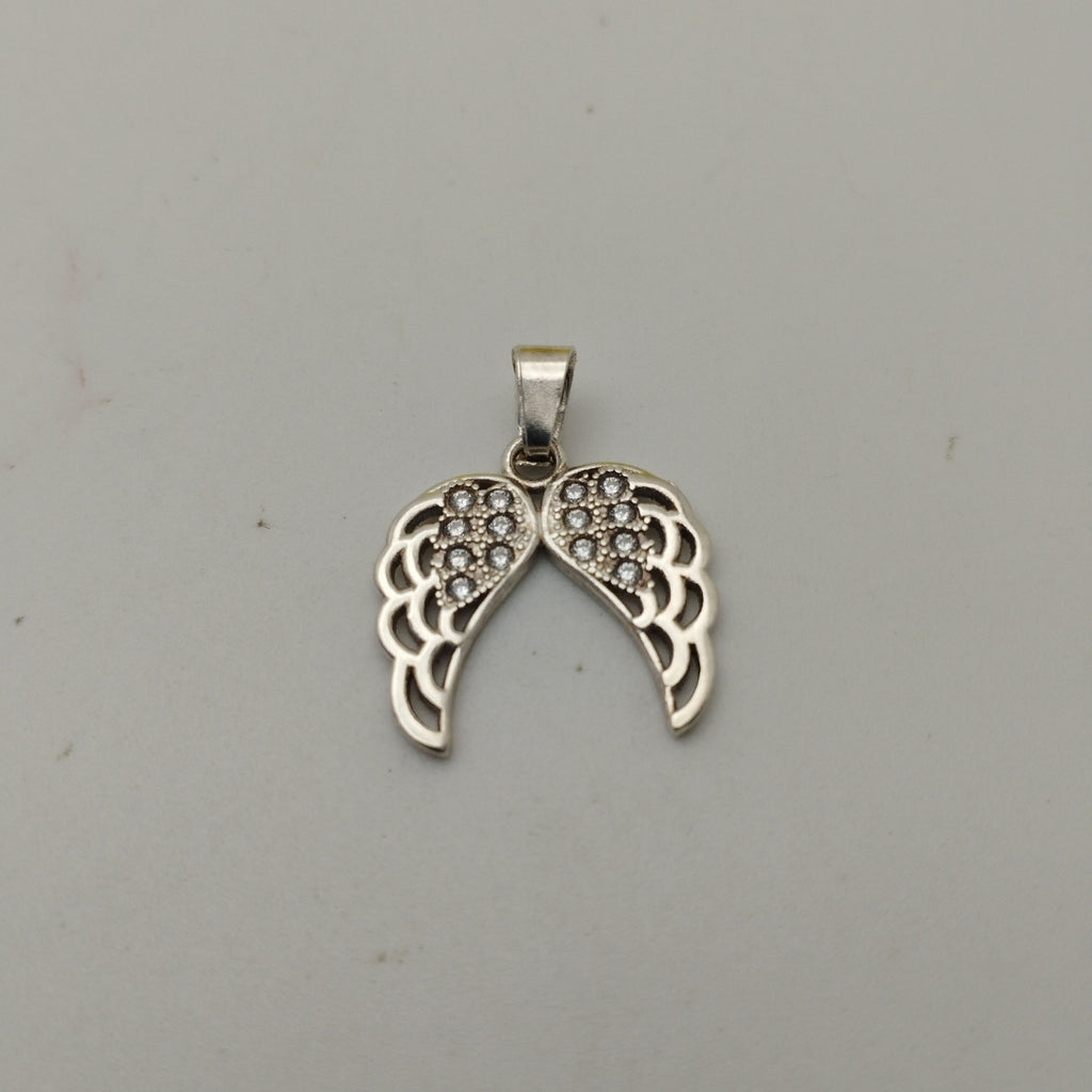 DIJE ALAS C/CIRCONIAS PLATA .925 2.4 GR (NUEVO)
