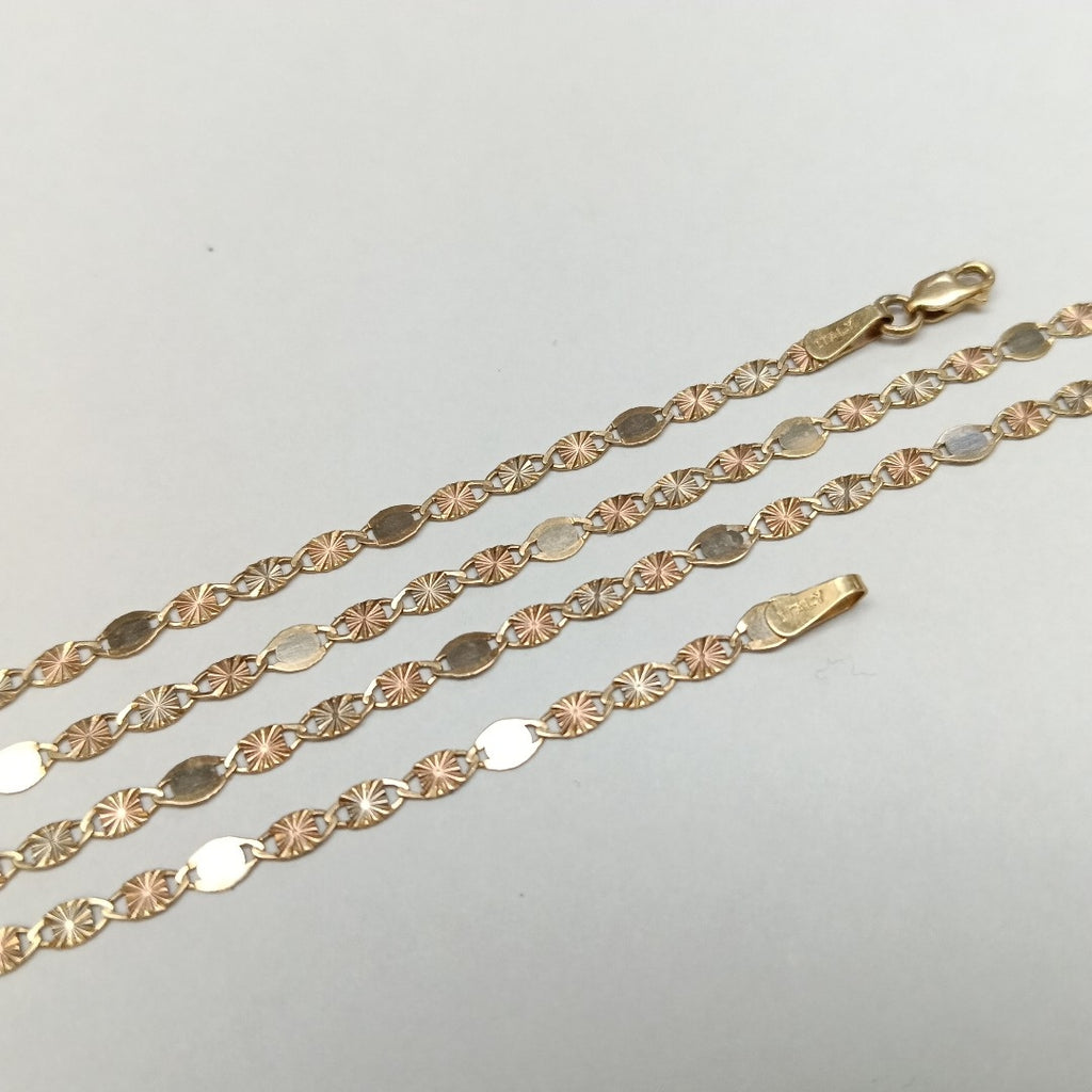 CADENA ORO COMBINADO 14 K 2,80 GRMS (SEMINUEVO)