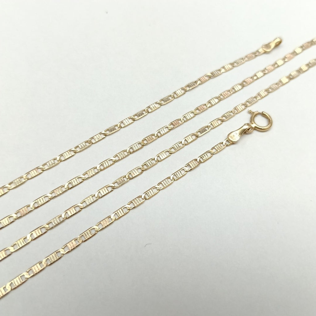 CADENA ORO COMBINADO 14 K 2,40 GRMS (SEMINUEVO)