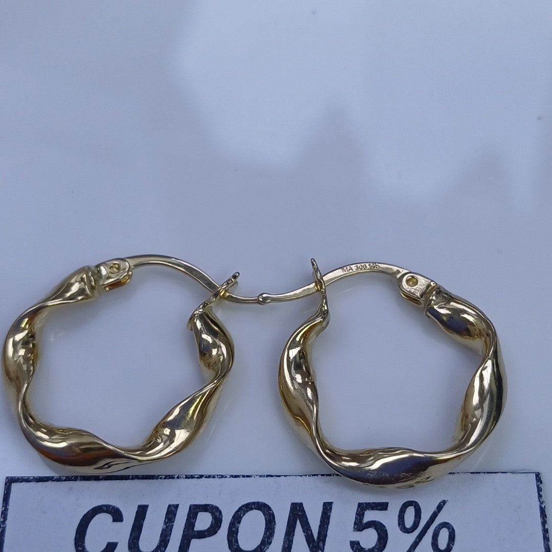 ARRACADAS ORO 14K 1.5 (NUEVO)