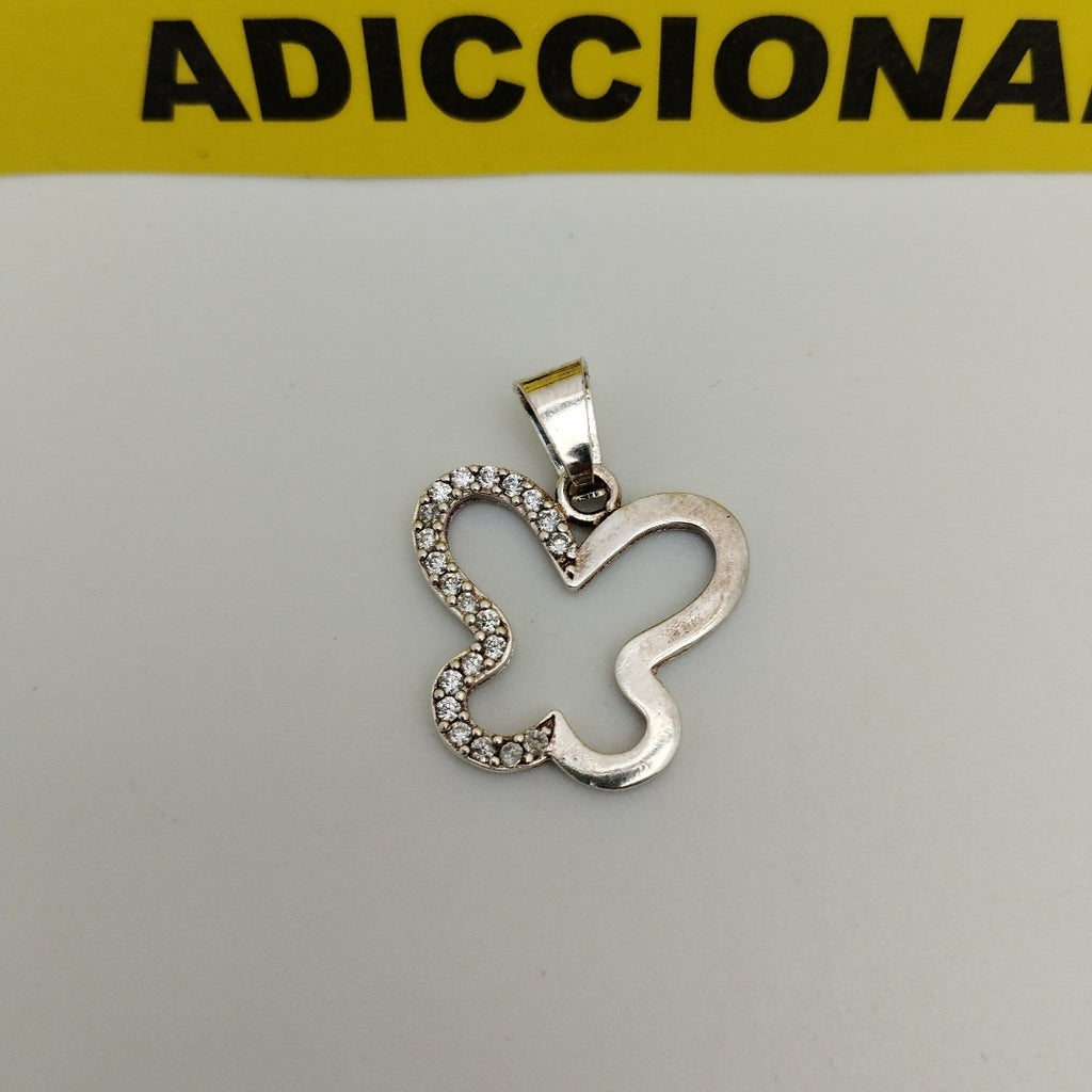 DIJE MARIPOSA C/CIRCONIAS PLATA .925 2.4 GR (NUEVO)