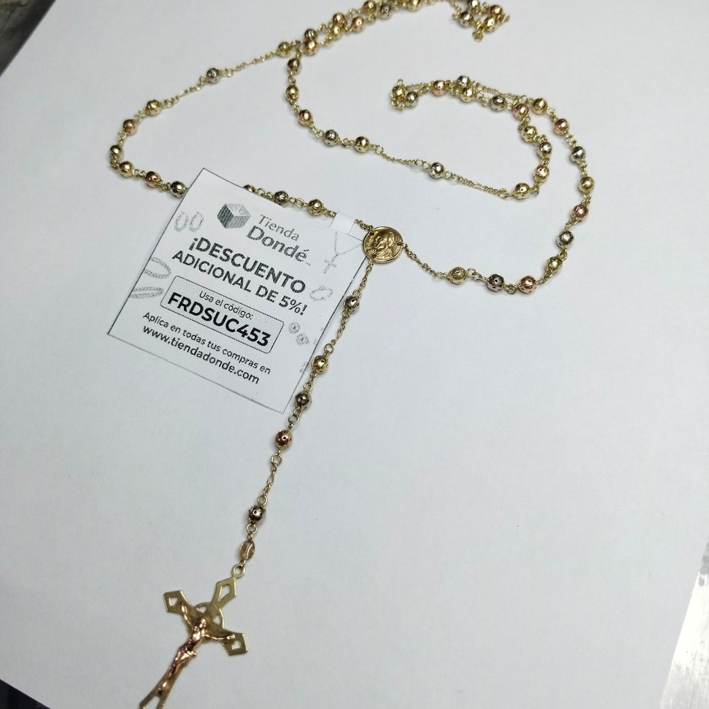 ROSARIO ORO COMBINADO 14 K 15 GRMS (SEMINUEVO)