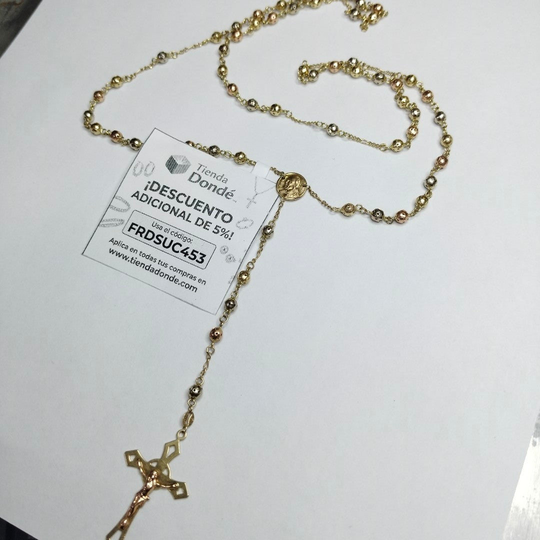 ROSARIO ORO COMBINADO 14 K 15 GRMS (SEMINUEVO)