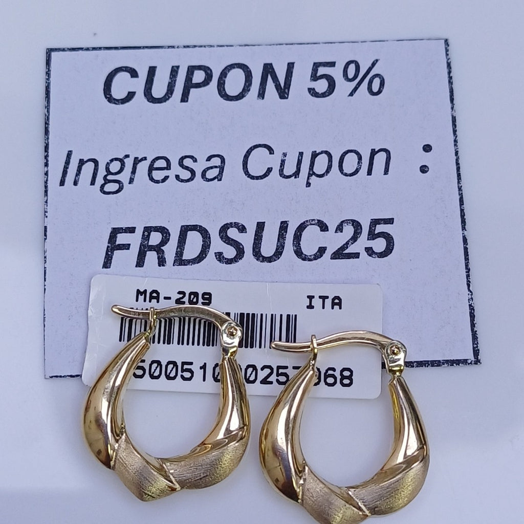 ARRACADAS ORO 14K 1.4 (NUEVO)