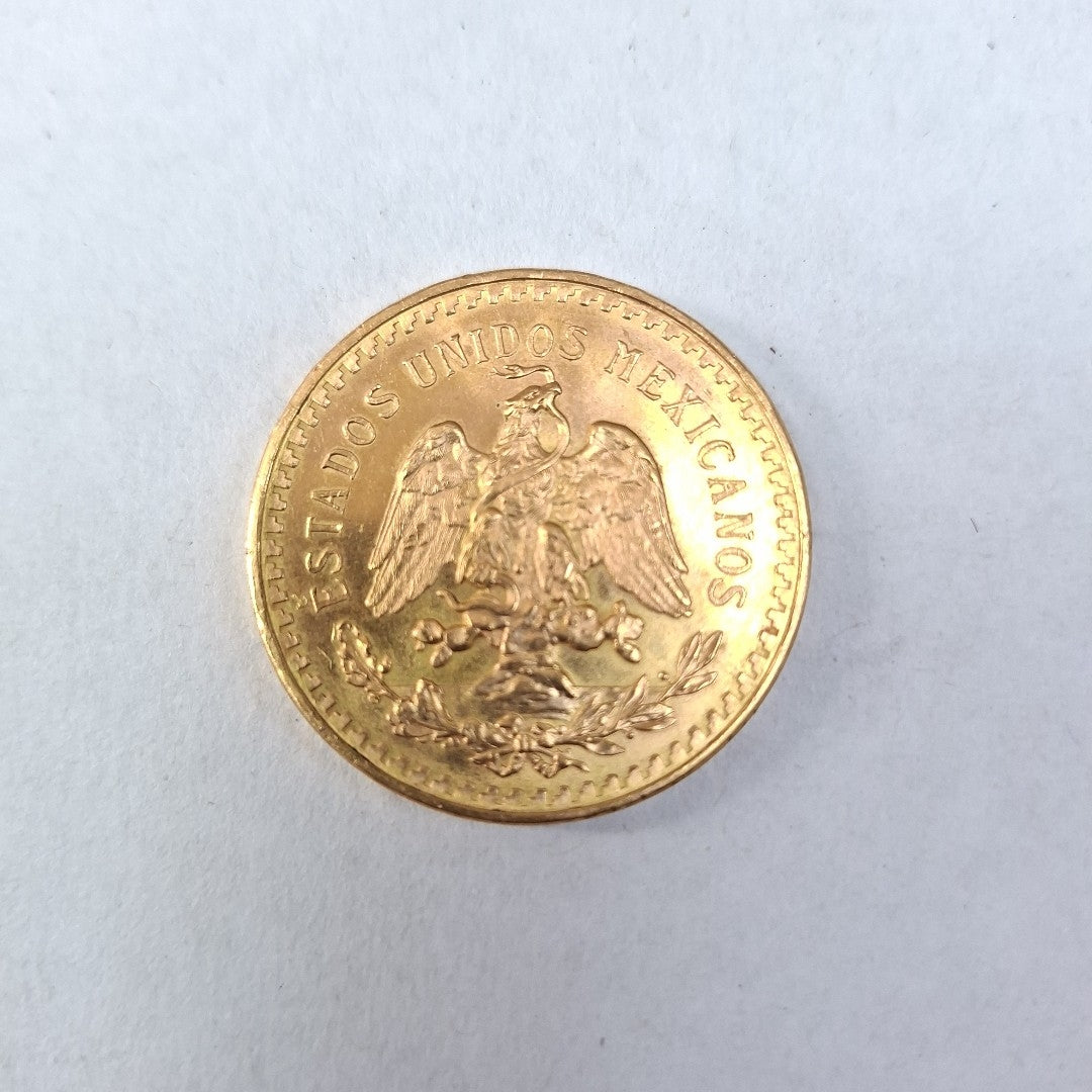 K1 41.6 GRMS 21 K IDENTIFICACIÓN MONEDA NOMINATIVA MONEDAS PESOS 50 PESO (SEMINUEVO)