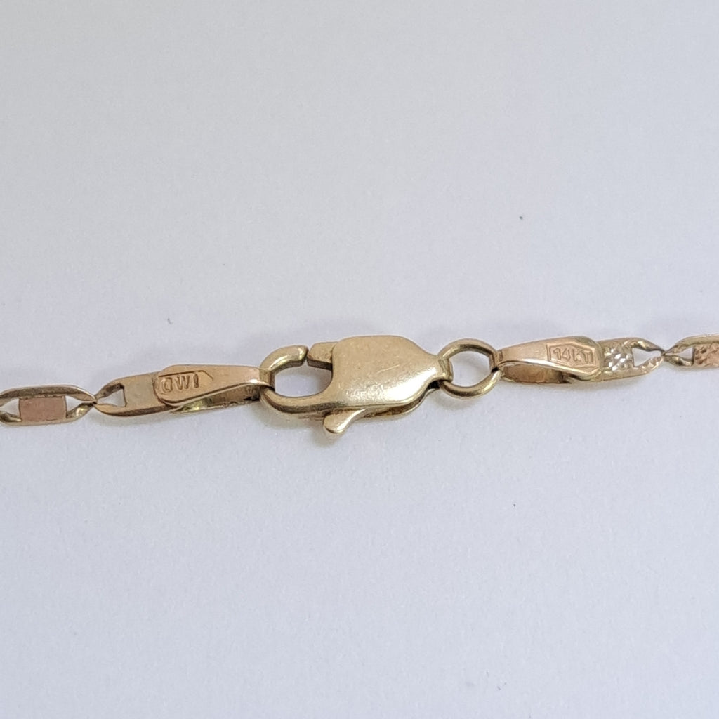 CADENA ORO 14 K 4.5 GRMS (SEMINUEVO)