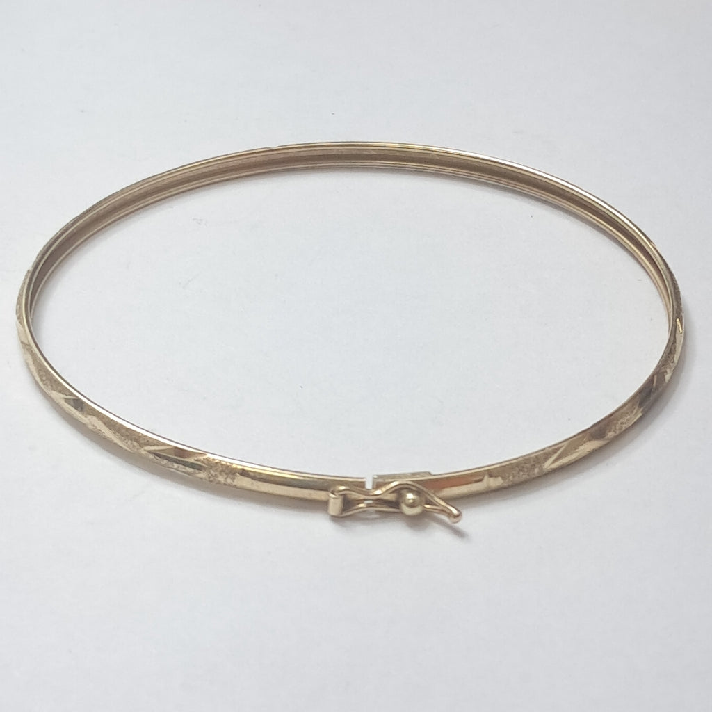 PULSERA RIGIDA ORO 14 K 3,50 GRMS (SEMINUEVO)