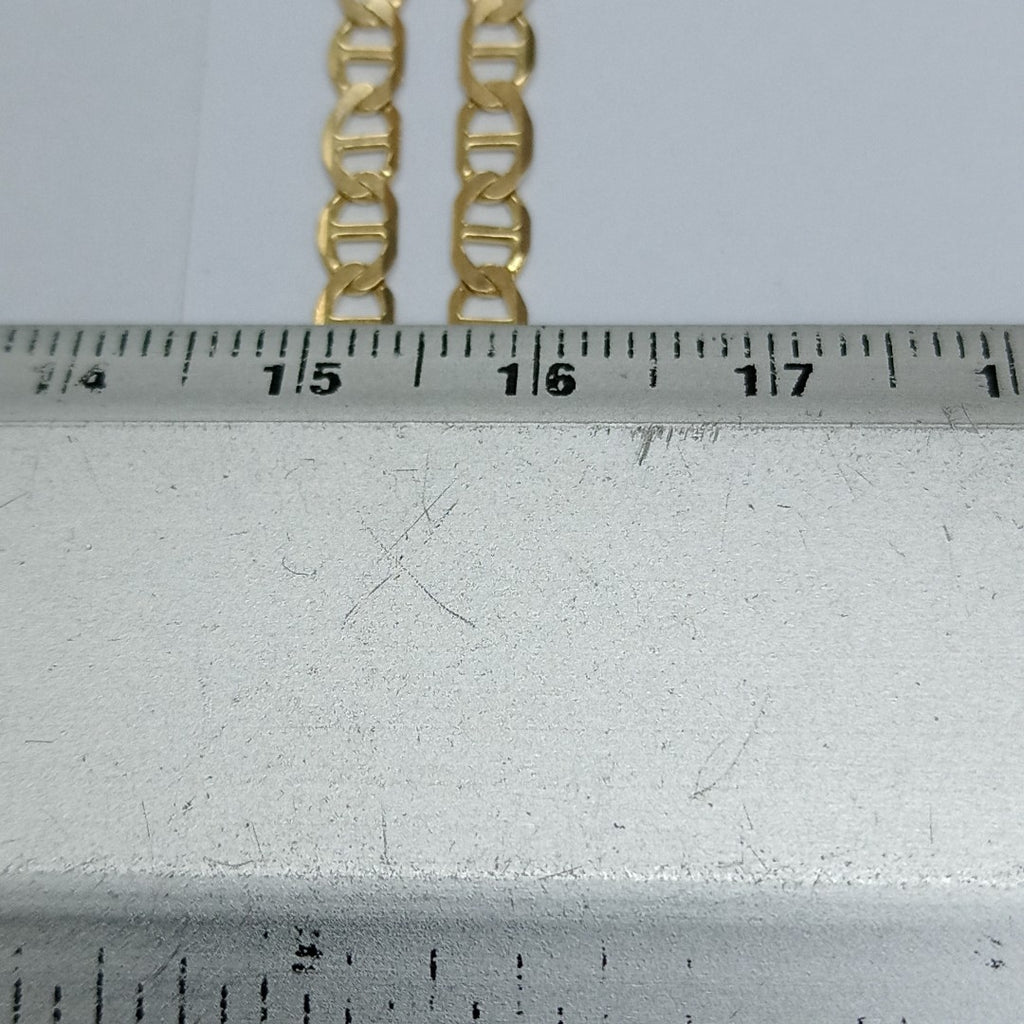 CADENAS TEJIDO MARINERA ORO 14K 55 CM 7.8 GR (NUEVO)