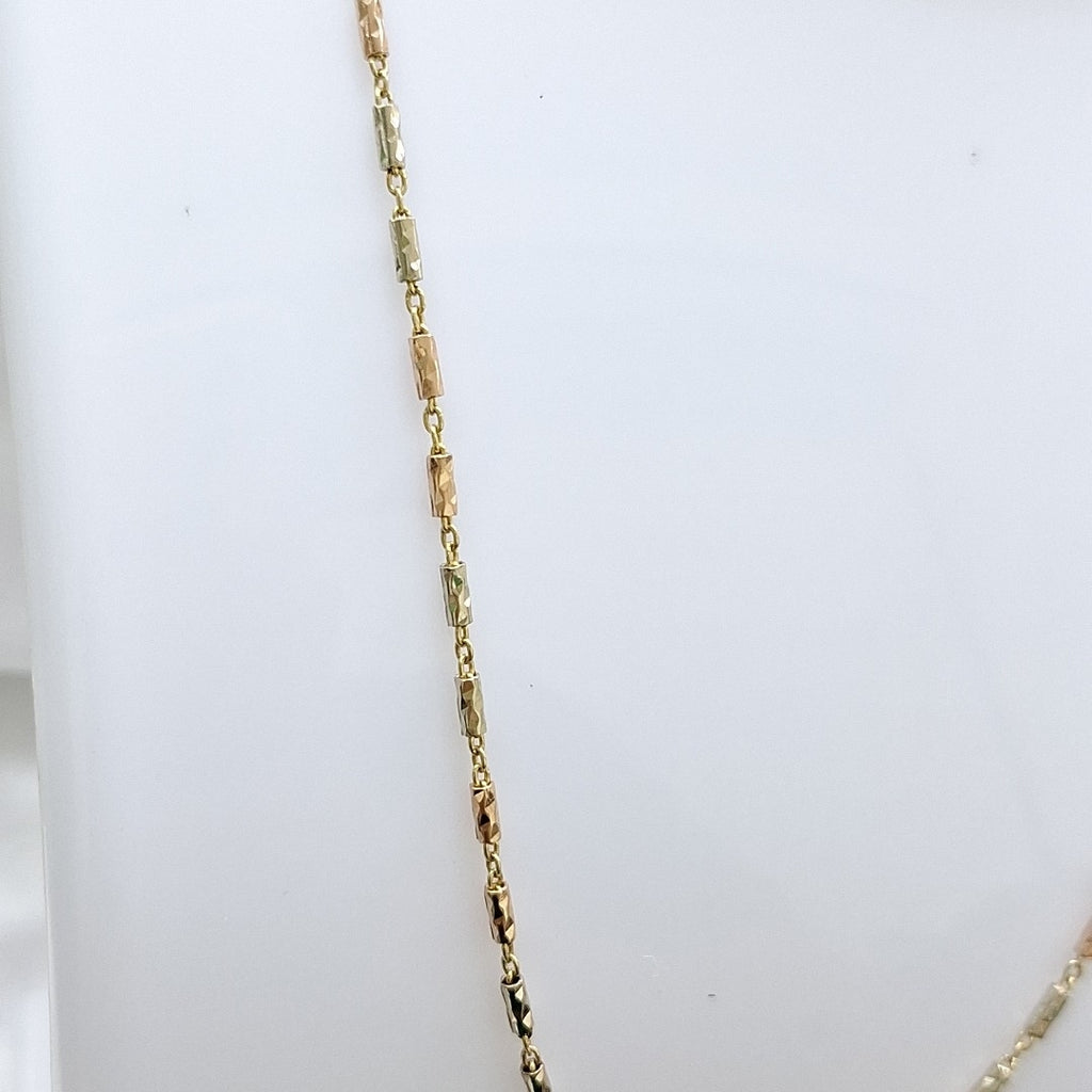 CADENA ORO COMBINADO 14 K 6,00 GRMS (SEMINUEVO)