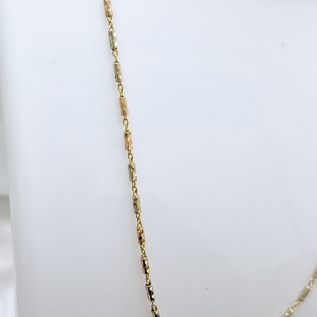 CADENA ORO COMBINADO 14 K 6,00 GRMS (SEMINUEVO)