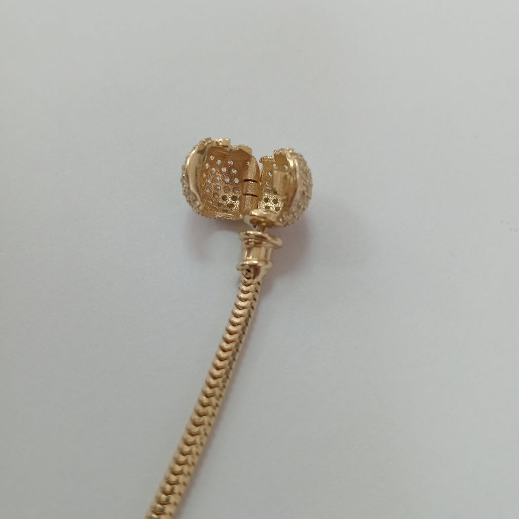 PULSERA CHARM ORO 14K 16.2 (NUEVO)