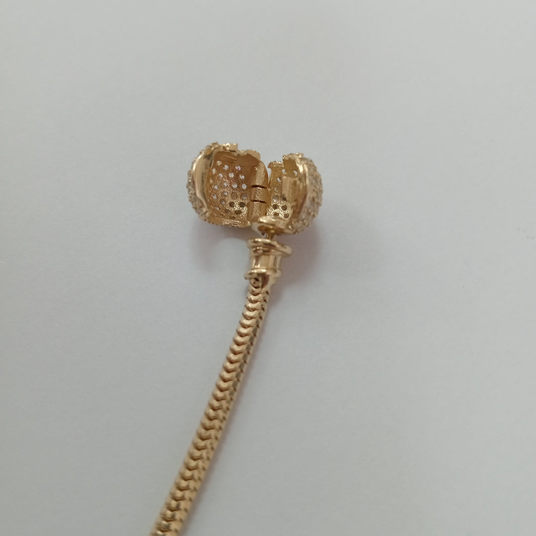 PULSERA CHARM ORO 14K 16.2 (NUEVO)