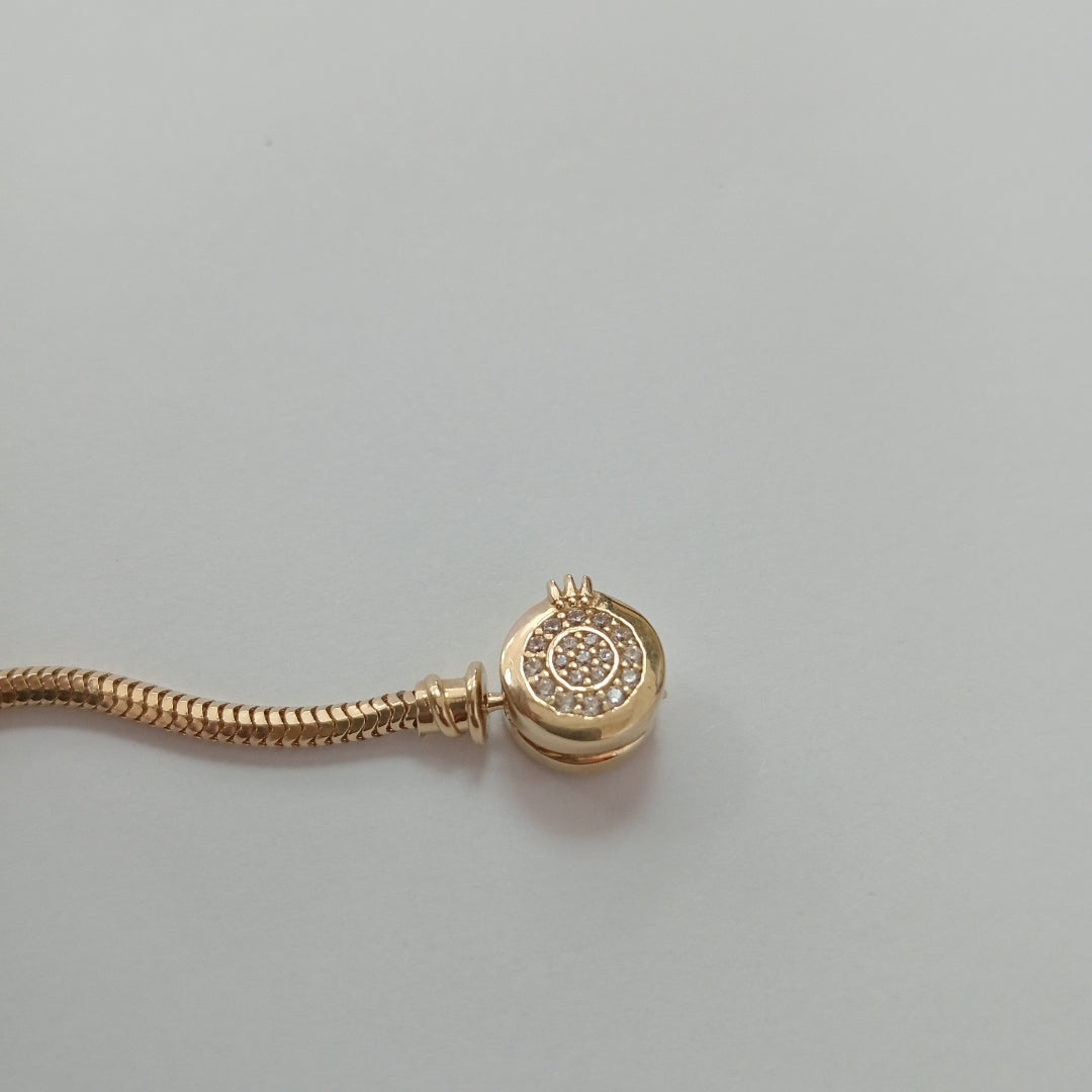 PULSERA CHARM ORO 14K 16.8 (NUEVO)