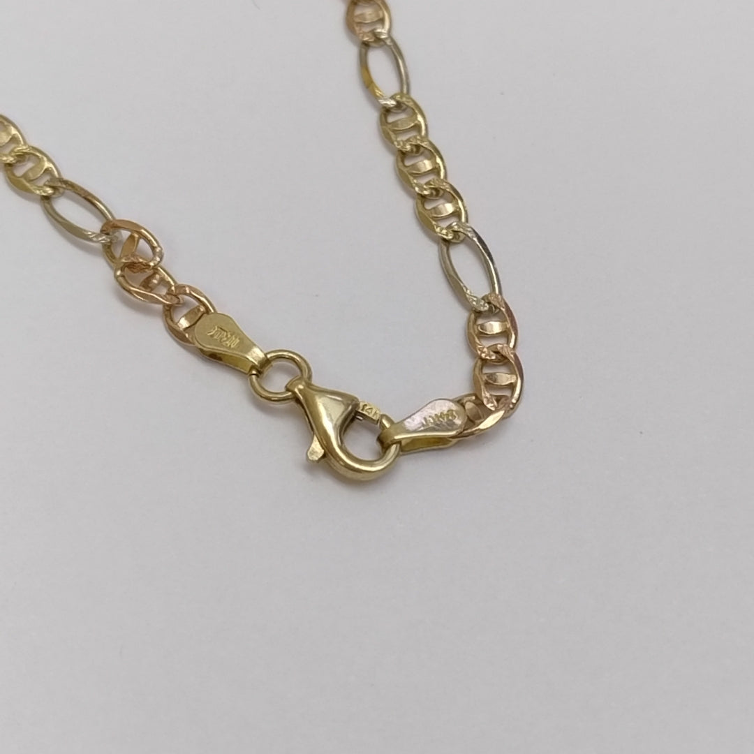 CADENA ORO COMBINADO 14 K 8 GRMS (SEMINUEVO)