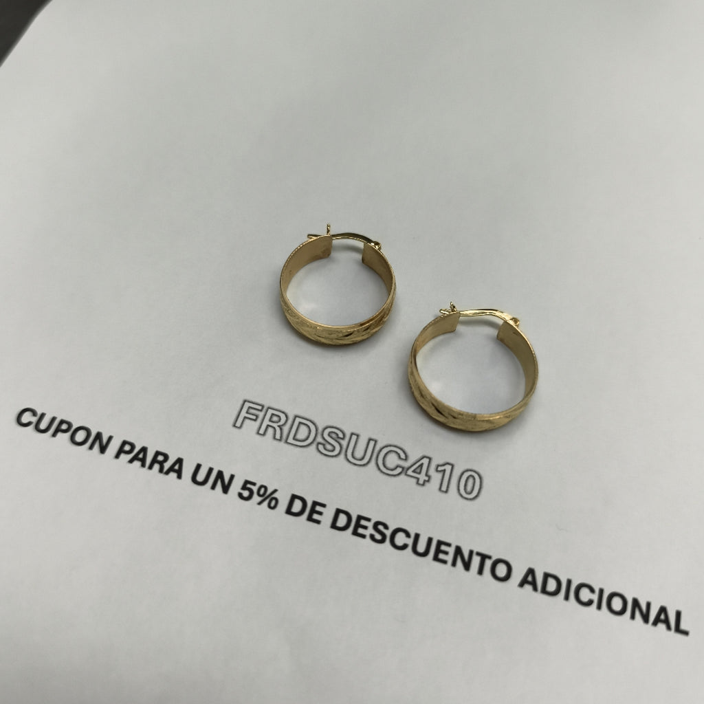 ARRACADAS PAR ORO 10 K 4,30 GRMS (SEMINUEVO)