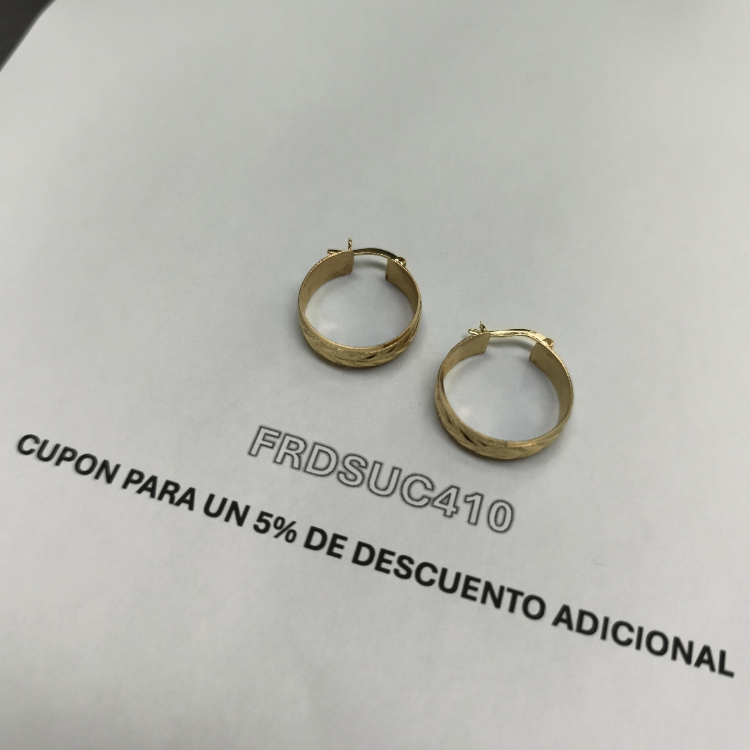 ARRACADAS PAR ORO 10 K 4,30 GRMS (SEMINUEVO)