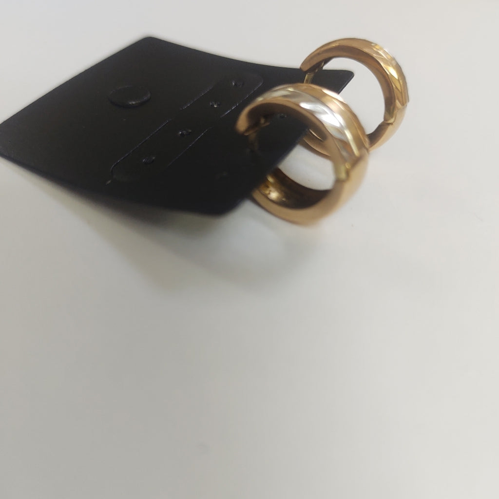 ARRACADAS PAR ORO COMBINADO 14 K 3,10 GRMS (SEMINUEVO)