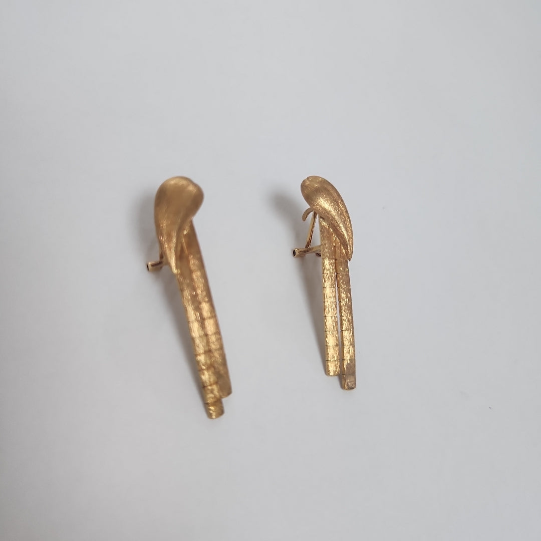 ARETES PAR ORO 18 K 7,30 GRMS (SEMINUEVO)