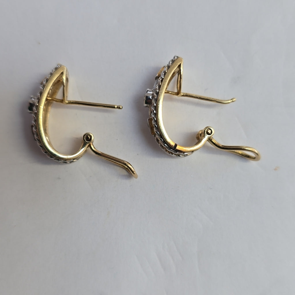 ARETES PAR ORO 14 K 7,10 GRMS (SEMINUEVO)