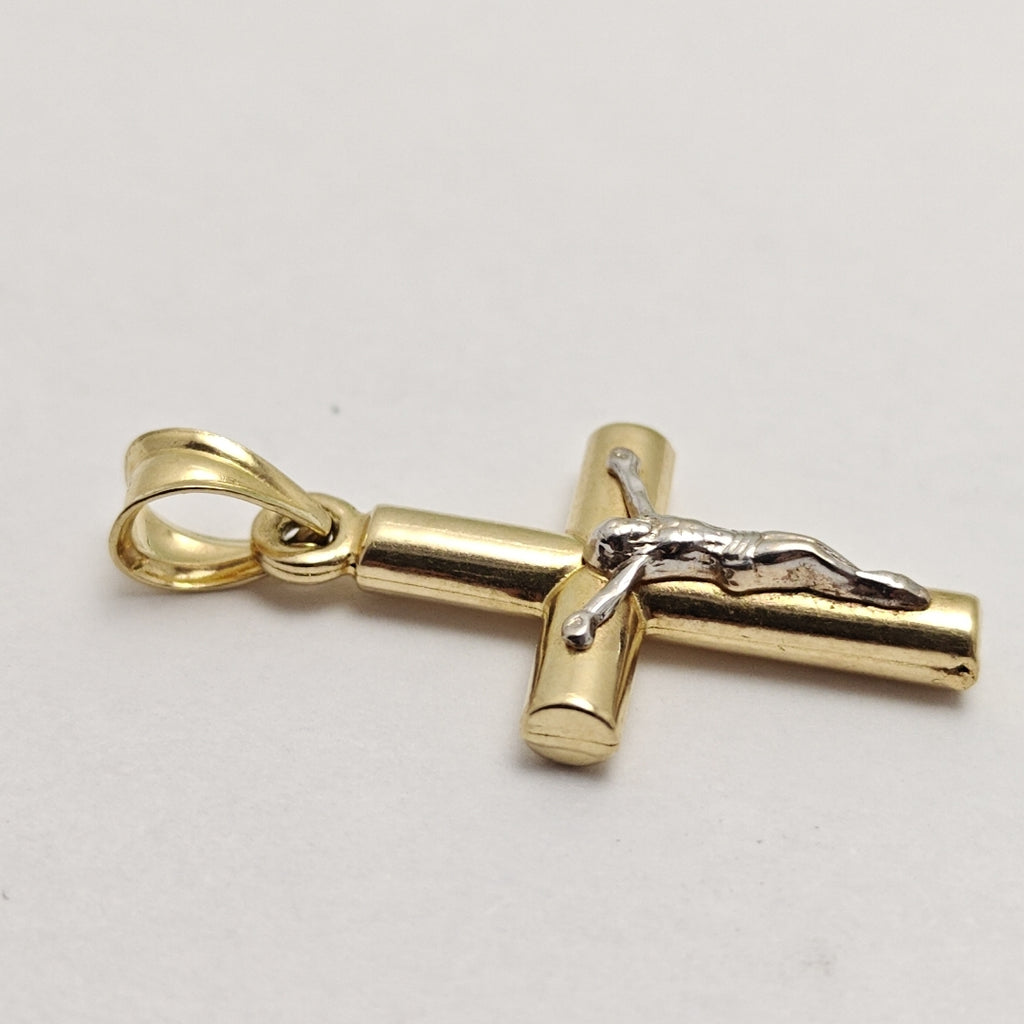 CRUCIFIJO ORO 14 K 1,20 GRMS (SEMINUEVO)