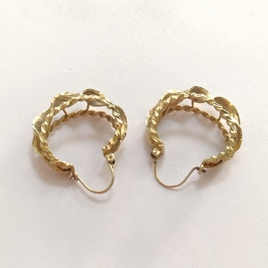 ARRACADAS PAR ORO 14 K 6.8 GRMS (SEMINUEVO)