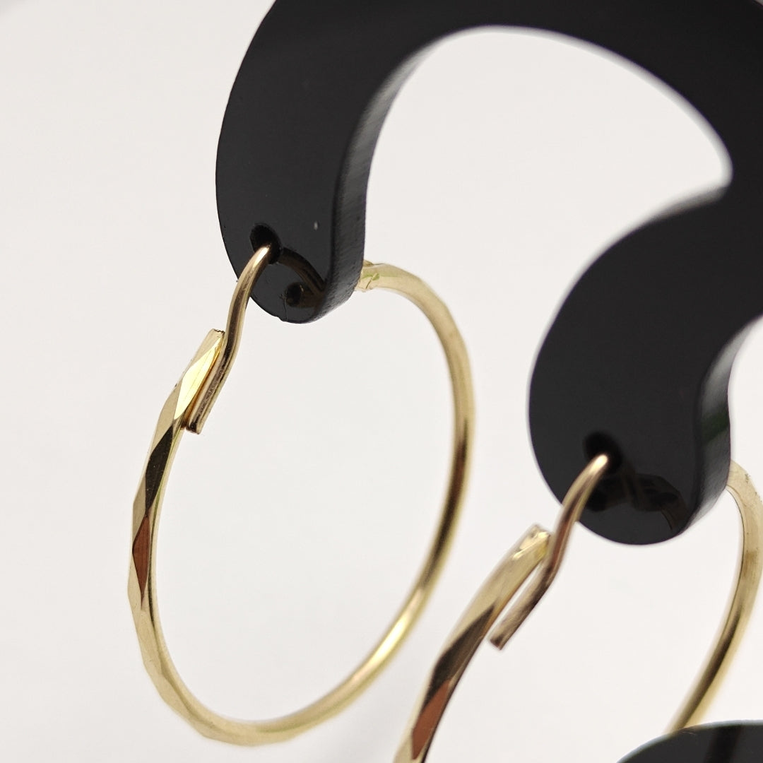 ARRACADAS PAR ORO 14 K 2.1 GRMS (SEMINUEVO)