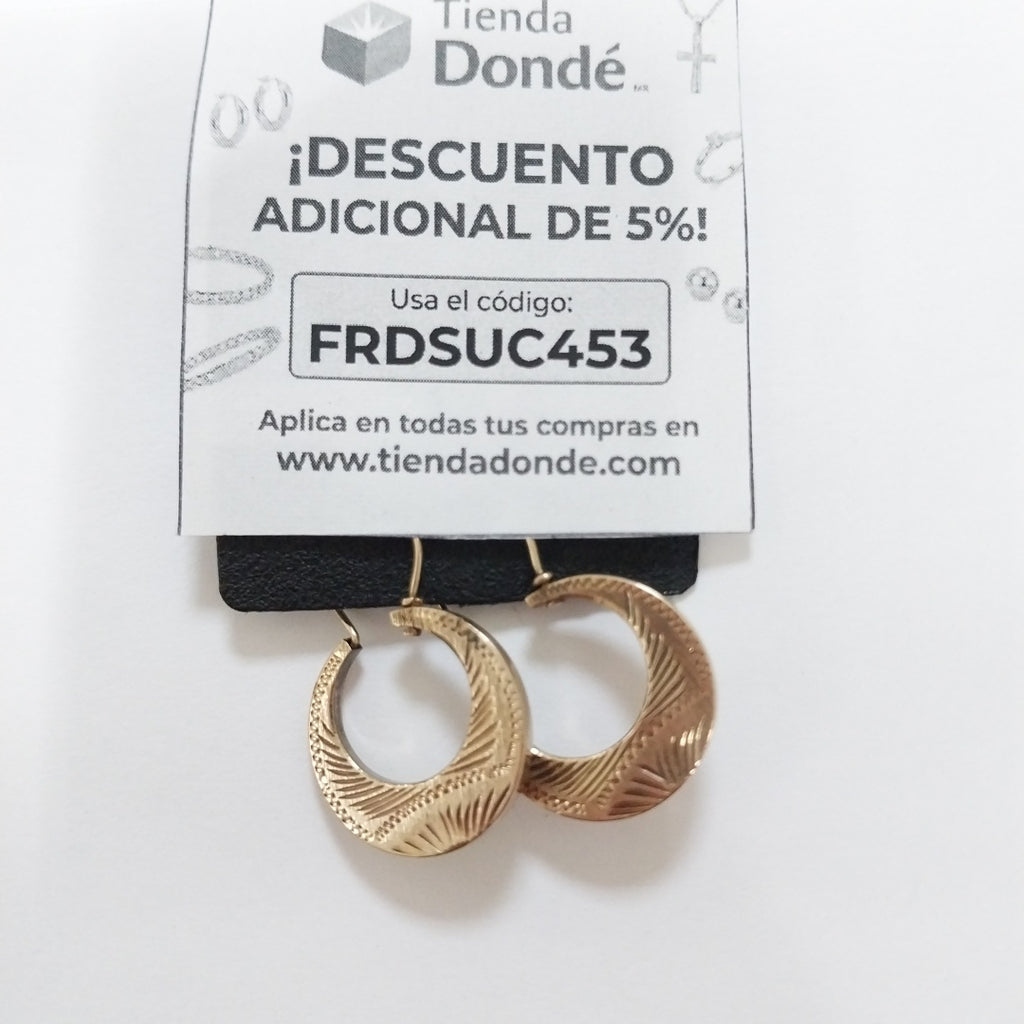 ARETES PAR ORO 8 K 2,30 GRMS (SEMINUEVO)