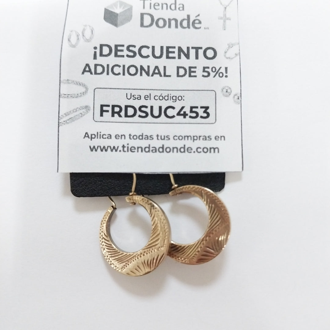 ARETES PAR ORO 8 K 2,30 GRMS (SEMINUEVO)