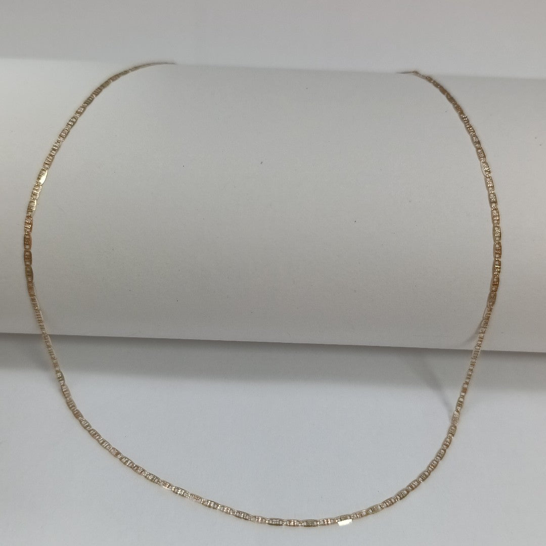 CADENA ORO COMBINADO 14 K 2,20 GRMS (SEMINUEVO)