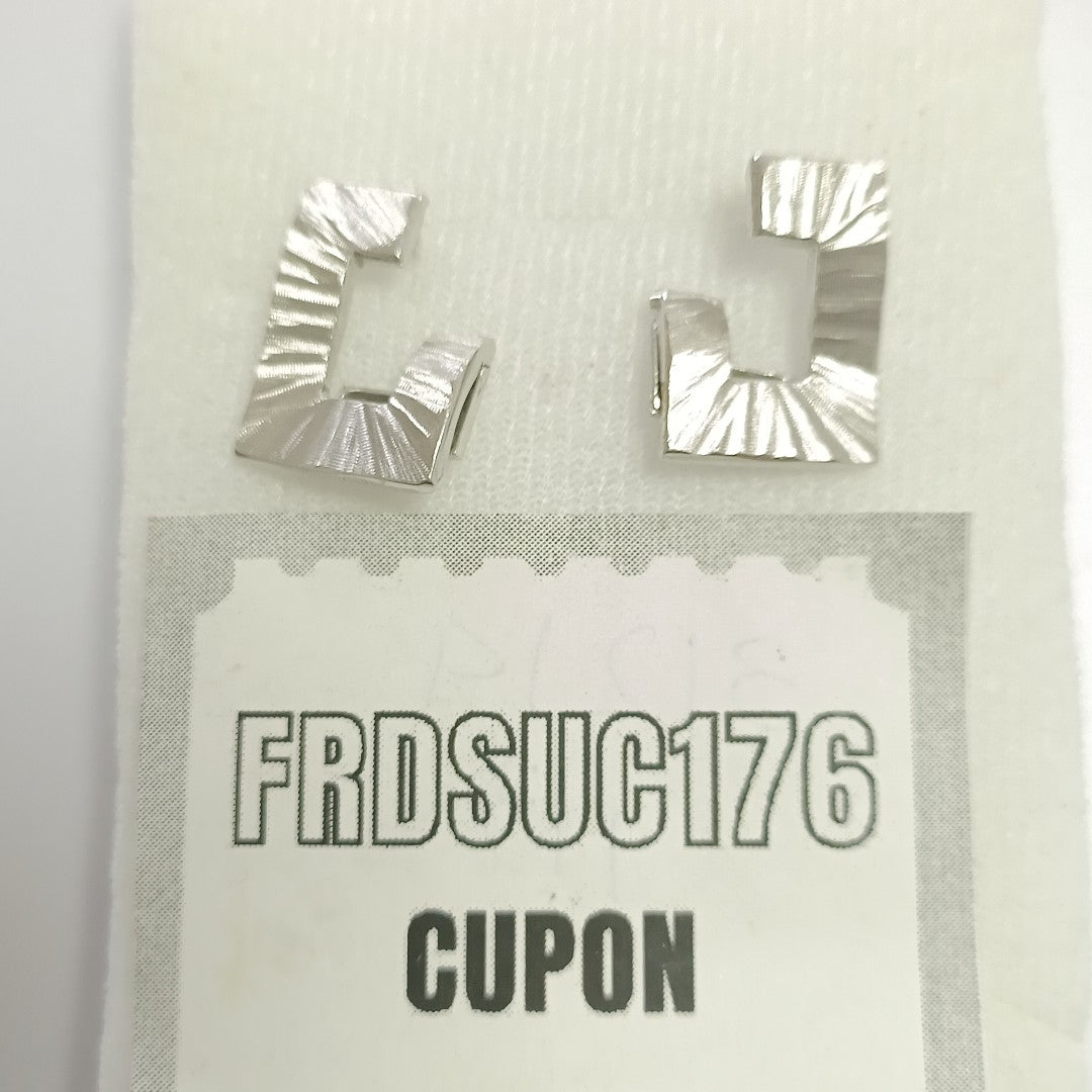 ARETES PAR ORO BLANCO 14 K 4,10 GRMS (SEMINUEVO)