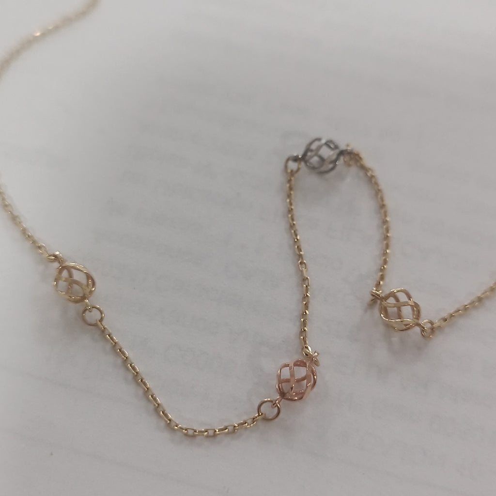 GARGANTILLA ORO,ORO COMBINADO 14 K 1,80 GRMS (SEMINUEVO)