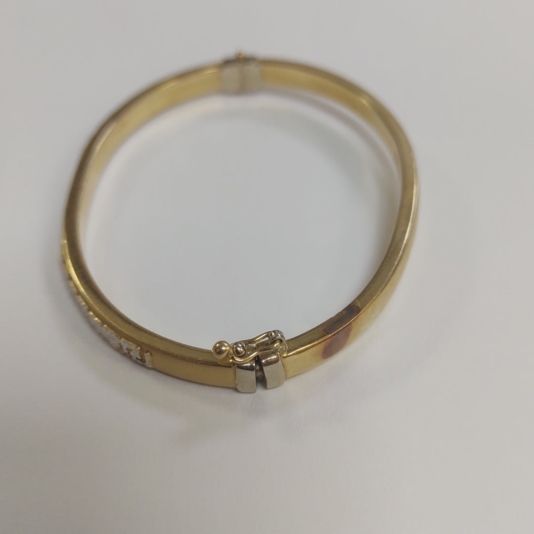 PULSERA RIGIDA ORO 14 K 9,30 GRMS (SEMINUEVO)