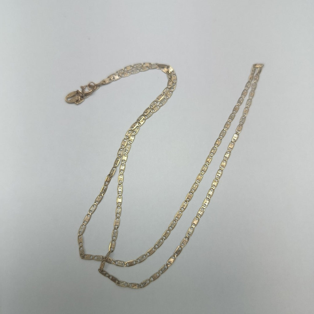 CADENA ORO COMBINADO 10 K 1,40 GRMS (SEMINUEVO)