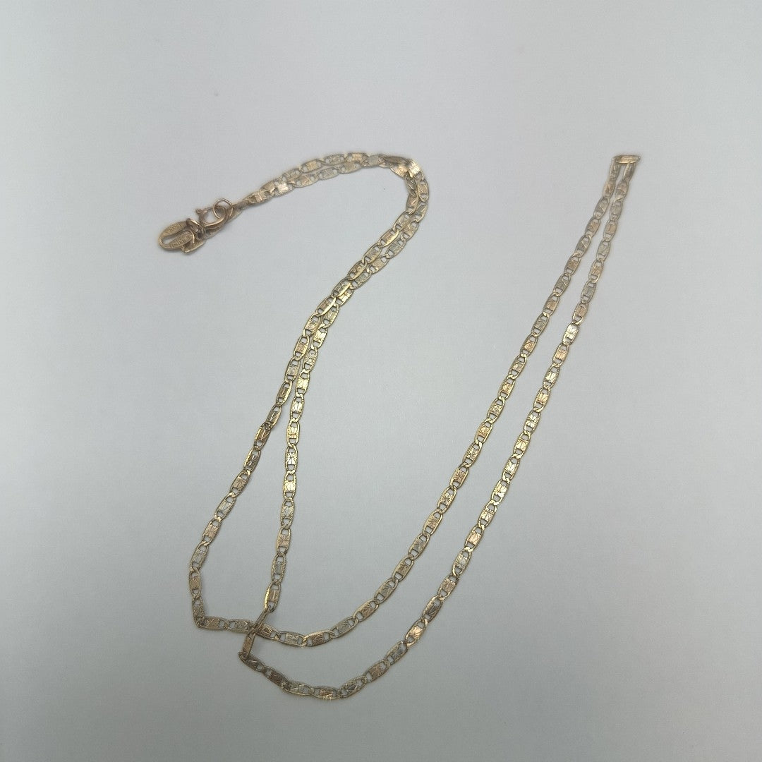 CADENA ORO COMBINADO 10 K 1,40 GRMS (SEMINUEVO)