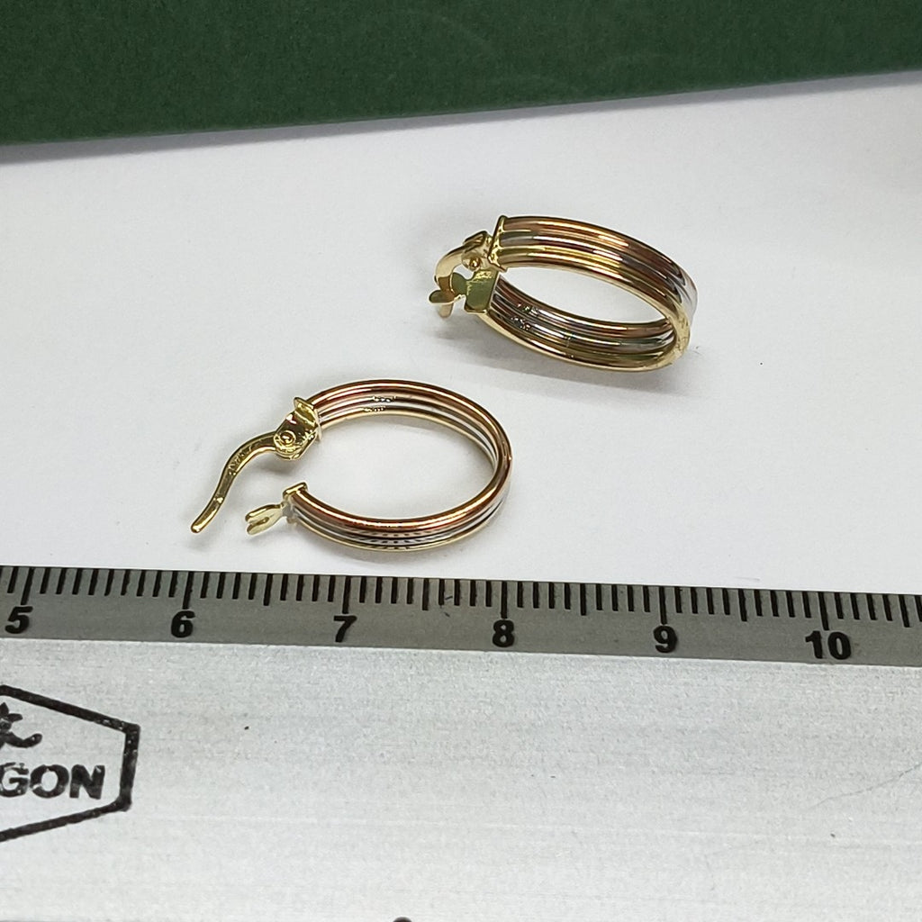 ARRACADAS ORO 14K 1.5 (NUEVO)