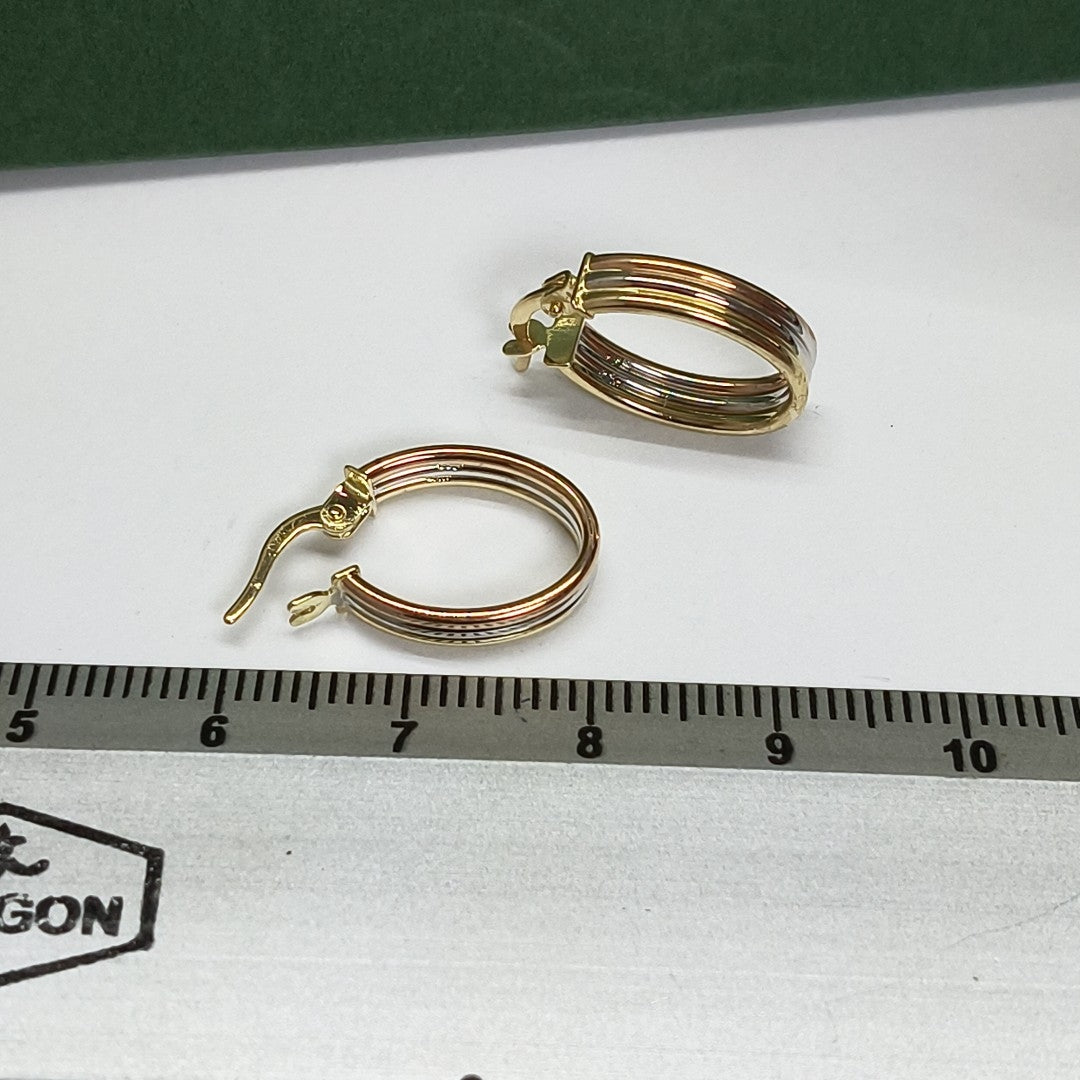 ARRACADAS ORO 14K 1.5 (NUEVO)