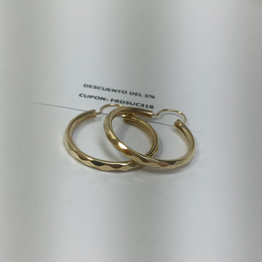 ARRACADAS PAR ORO 14 K 2,40 GRMS (SEMINUEVO)