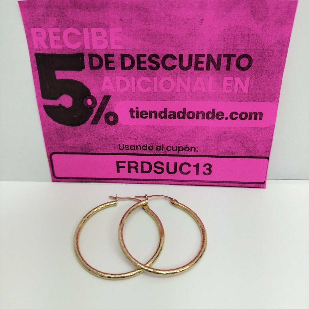 ARRACADAS PAR ORO 14 K 3.9 GRMS (SEMINUEVO)
