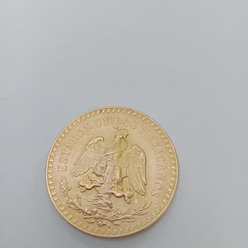 K1 41.6 GRMS 21 K IDENTIFICACIÓN MONEDA NOMINATIVA MONEDAS PESOS 50 PESOS (SEMINUEVO)