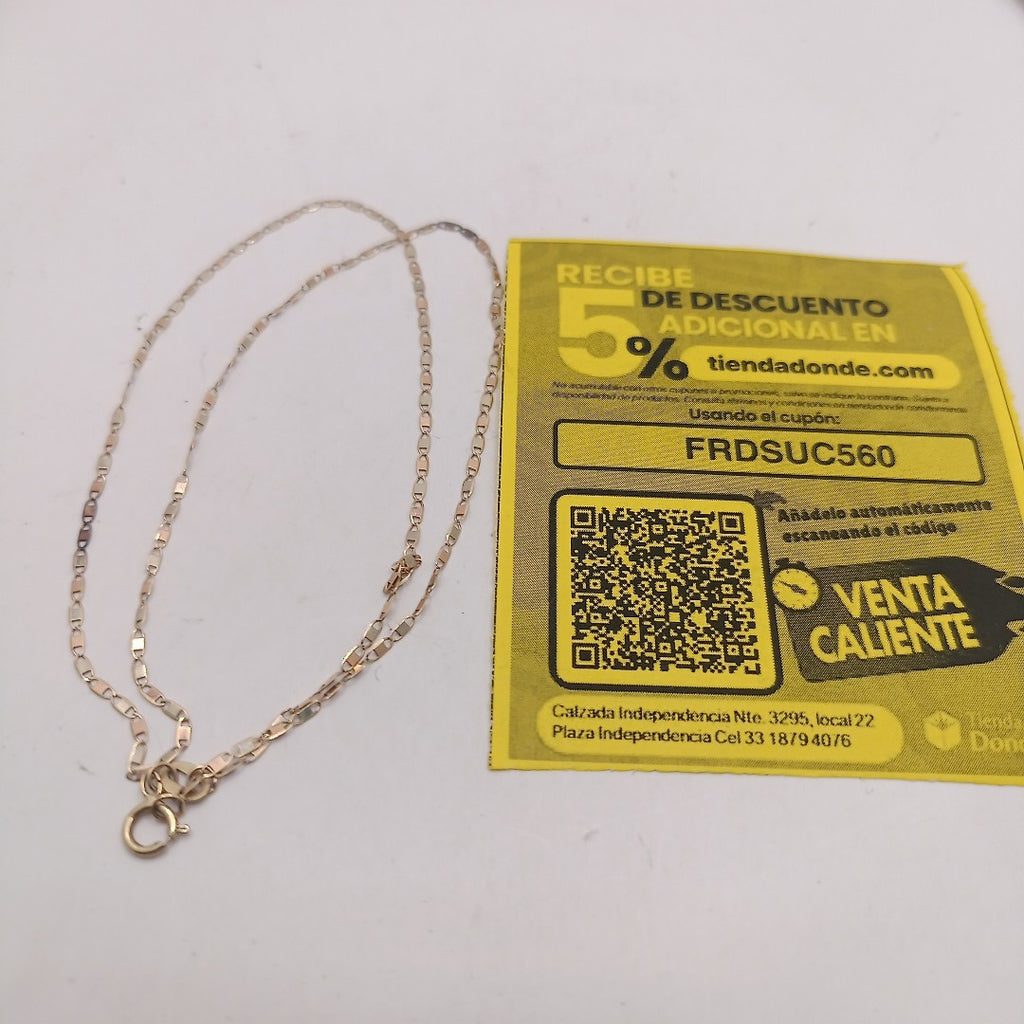CADENA ORO 10 K 1.1 GRMS (SEMINUEVO)