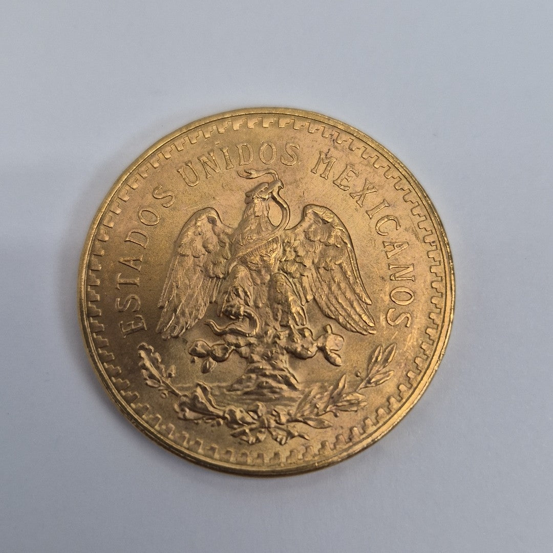 K1 41,60 GRMS 21 K IDENTIFICACIÓN MONEDA NOMINATIVA MONEDAS PESOS 50 PESOS (SEMINUEVO)