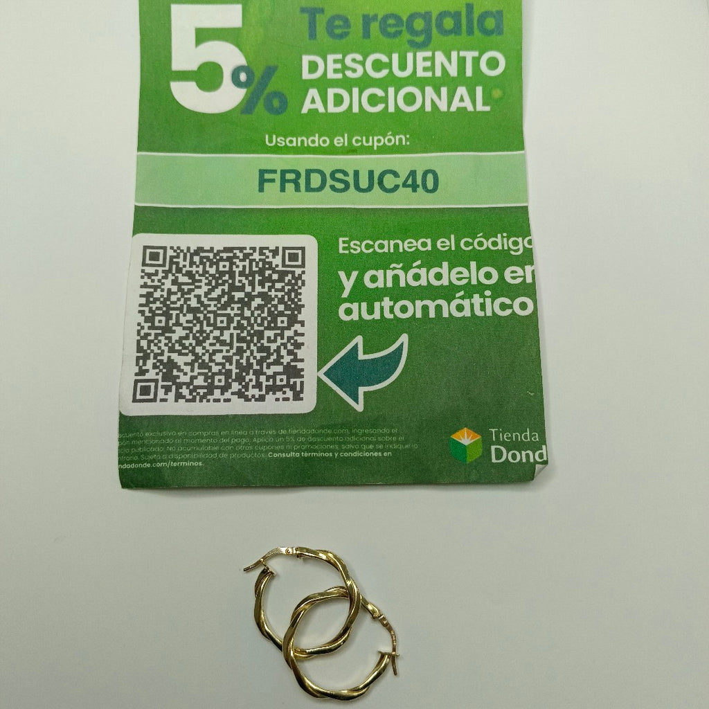 ARRACADAS ORO 10K 1.7 (NUEVO)