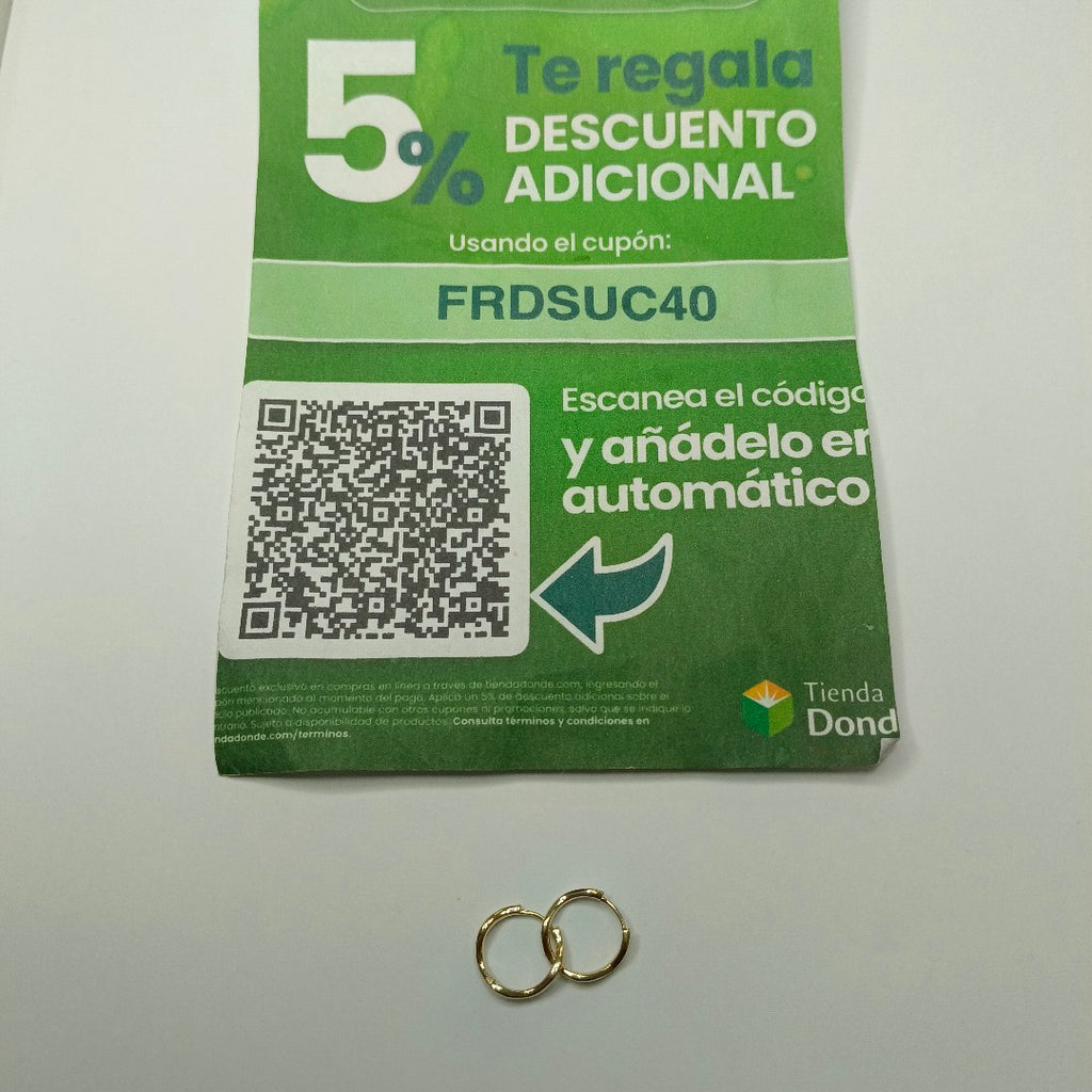 HUGGIES ORO 14K 1.3 (NUEVO)