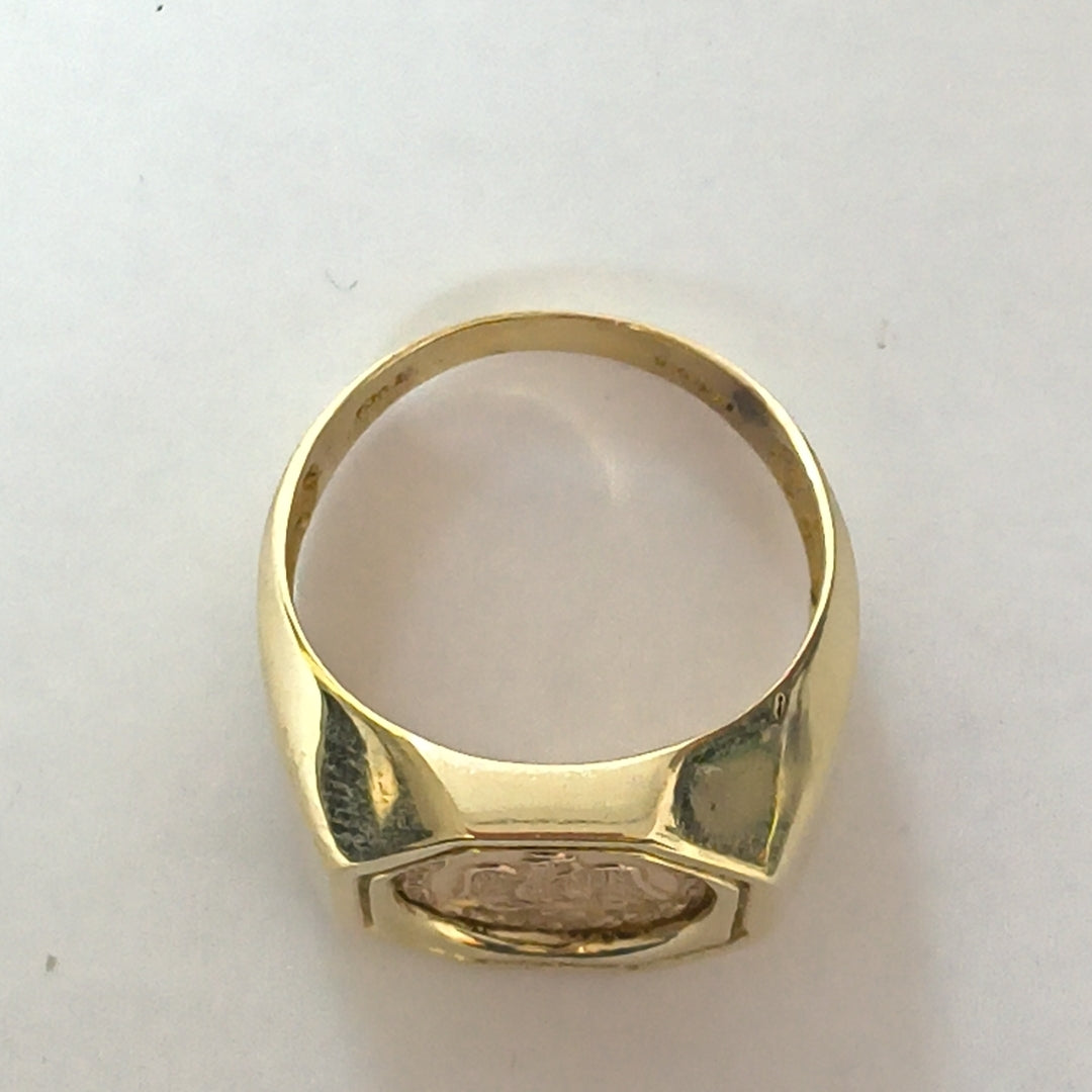 ANILLO ORO COMBINADO 10 K 5,90 GRMS (SEMINUEVO)